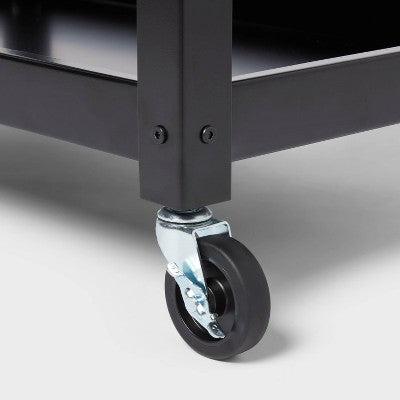 3 Tier Metal Rolling Service Cart - Brightroom (LOCAL PICKUP ONLY)