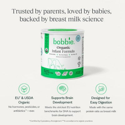 Bobbie Organic Original Infant Formula Powder - 24oz