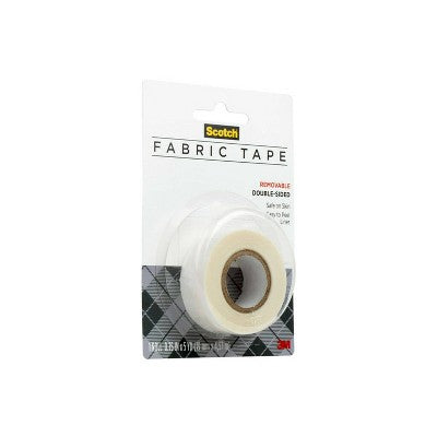 Scotch Create Removable Double-Sided Fabric Tape: Hemming & Fashion Tape, 0.75" x 180", Clear