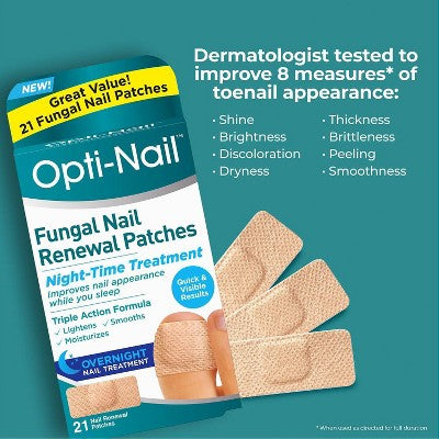 Opti-Nail Renewal Antifungal Treatment Patches - Tolnaftate - 21ct