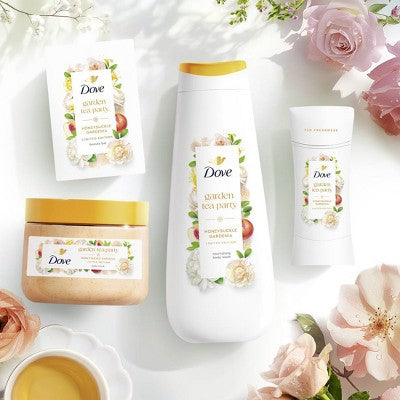 Dove Beauty Garden Tea Party Bar Soaps - Honeysuckle Gardenia - Limited Edition - 15oz/4pk