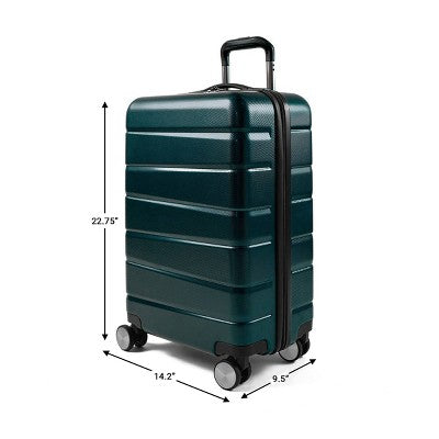 Skyline 8 Wheel Hardside Spinner 20" Carry On Suitcase - Sea Moss