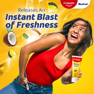 Colgate Max Fresh Anticavity Fluoride Toothpaste - Pineapple Coconut Crush with Mint - 4.5oz