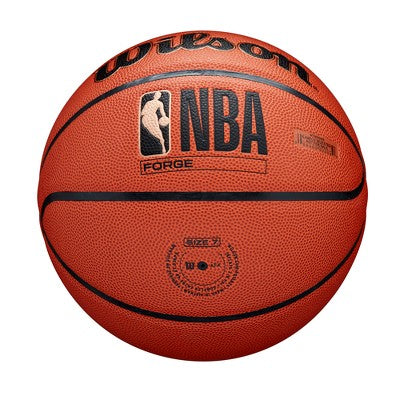 Wilson NBA Forge S7 Basketball - Brown: Synthetic Leather, Age 12+, Butyl Bladder