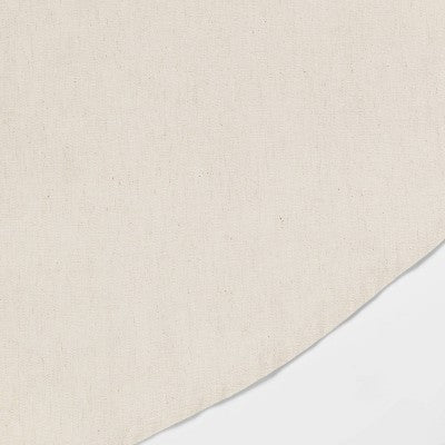70" Cotton and Linen Blend Round Tablecloth - Threshold: Traditional Off-White, Machine Washable, OEKO-TEX Certified