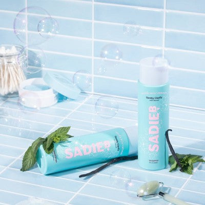 SadieB Vanilla Mint Refresh - Gently Clarify Shampoo - 10 oz: For All Hair Types, Paraben-Free, Silicone-Free, Sulfate-Free