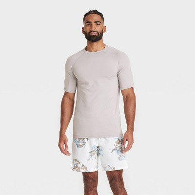 Men's Rash Guard Top - Goodfellow & Co Gray L