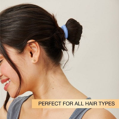 scunci No Damage Super Comfy Hosiery Elastic Hair Tie Ponytailers - Assorted Colors - All Hair - 12pcs
