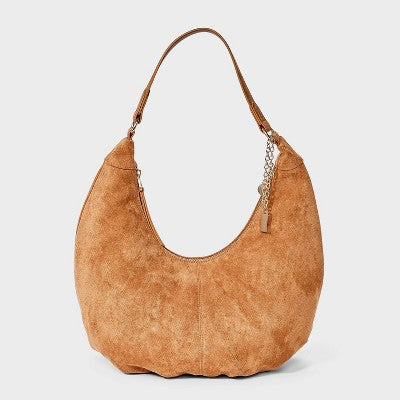 Oversized Crescent Shoulder Bag - Universal Thread Brown