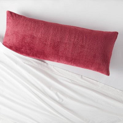 Plush Body Pillow Cover Dark Mauve - Room Essentials