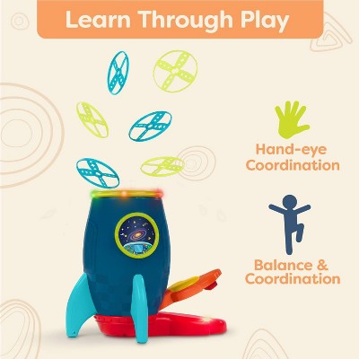 B. toys Flying Disc Launcher with Pedal