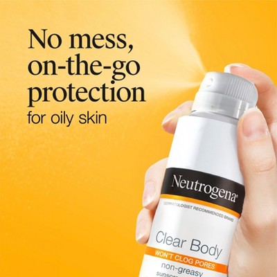 Neutrogena Clear Body Spray - SPF 50 - 5 fl oz