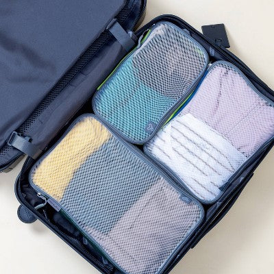 3pc Travelon Packing Bag Cube Set - Blue