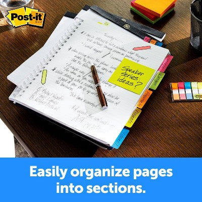 Post-it 30ct 2" Filing Tabs - 5 Assorted Colors