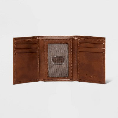 Men's RFID Trifold Wallet - Goodfellow & Co Brown