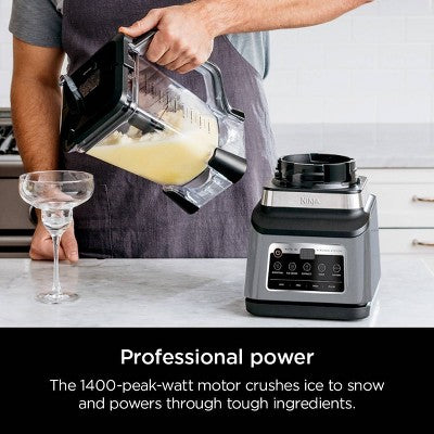 Ninja Professional Plus Kitchen Blender System and 8-Cup Food Processor with Auto-iQ Black BN803TGT: 72oz Smoothie Blender, 5 Speeds, Ice Crusher (LOCAL PICKUP ONLY)