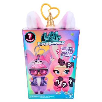 L.O.L Surprise! Plush Surprise Blind Toy 7 Surprises Inside On-the-Go Doll 6 Styles to Collect