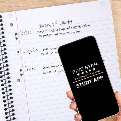 Five Star Active Subject Wide Ruled Notebook 80ct Pink