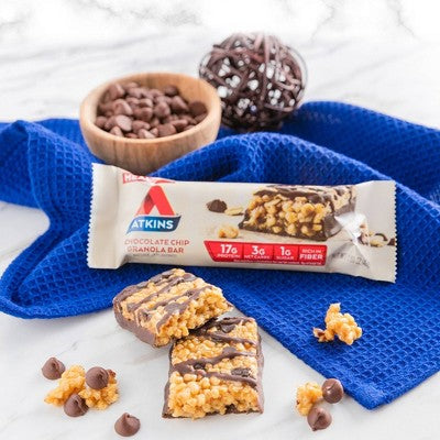 Atkins Chocolate Chip Granola Protein Meal Bar - 5ct/8.47oz