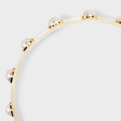 Headband with Pearls - A New Day White
