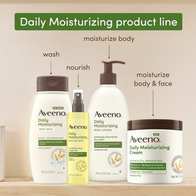 Aveeno Daily Moisturizing Cream - Fragrance Free - 15oz