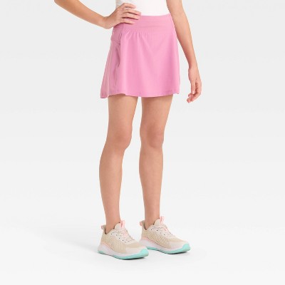 Girls' Woven Skort - All In Motion Rose Pink XL