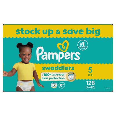 Pampers Swaddlers Sensitive Disposable Diapers - Size 5 - 128ct