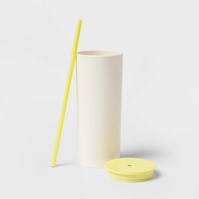 26oz Tumbler with Straw Ivory Yellow - Sun Squad