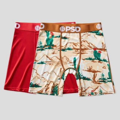 PSD Men's Western Desert Boxer Briefs - Red S