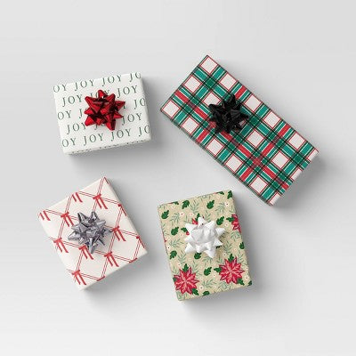 36ct Christmas Bows and Curling Ribbon Kit Silver/Red/White/Black - Wondershop