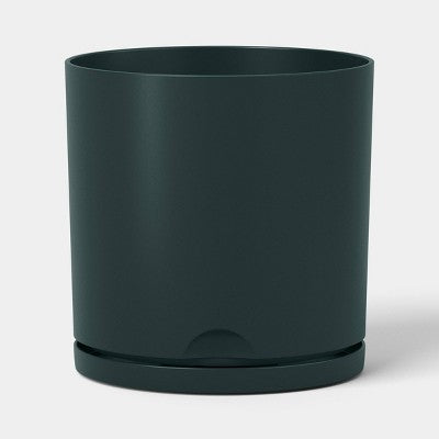Recycled Resin Indoor Outdoor Planter 12" Green - Room Essentials