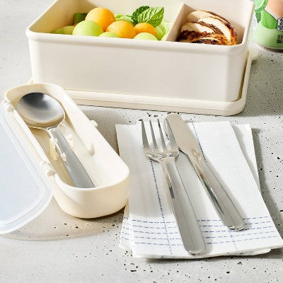 Stainless Steel Flatware Set with Case - Figmint