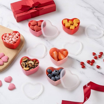Cook With Color 6pk Small Heart Containers