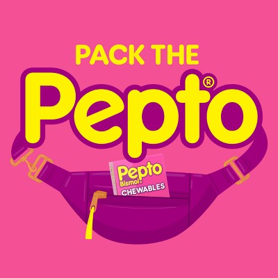 Pepto-Bismol Chewable Tablets, Upset Stomach Relief, Anti Diarrheal - Cherry - 30ct