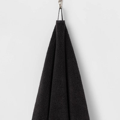 Performance Oversized Solid Bath Towel Black - Threshold™