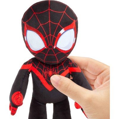 Marvel Plush Talkers Miles Morales Soft Toy, 11.75" with Sounds & Phrases