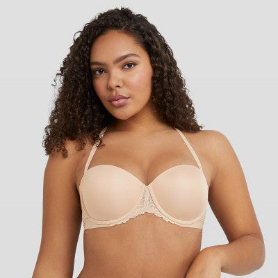 Maidenform Women's Strapless Push-Up Bra SE1102 - Paris Beige 34B