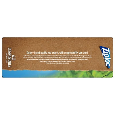 Ziploc Compostable Sandwich Bags - 40ct