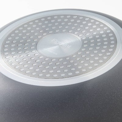 8" Nonstick Ceramic Coated Aluminum Fry Pan Dark Gray - Figmint