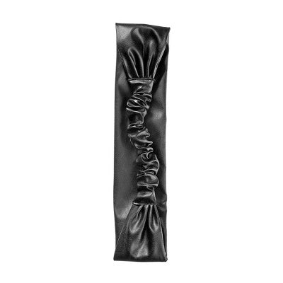 scunci Faux Leather Headwrap - Black - All Hair