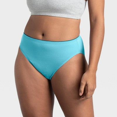 Fruit of the Loom Women's 6pk Breathable Micro-Mesh Hi-Cut Underwear - Colors May Vary 7