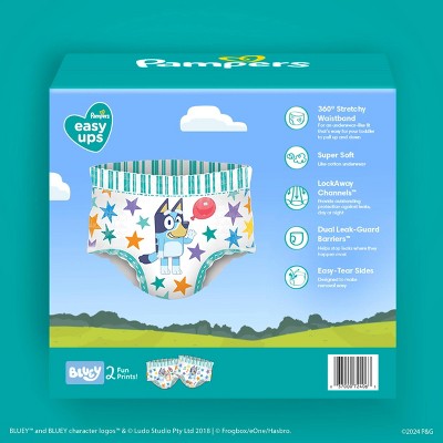 Pampers Easy Ups Bluey Training Underwear - Size 5T6T - 15ct