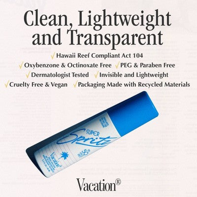 Vacation Super Spritz Face Mist - SPF 50 - 1 fl oz: Whole Body Application, Banana Scent
