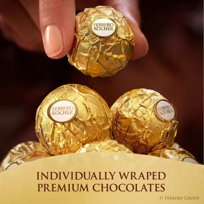 Ferrero Rocher Christmas Candy Chocolate Gift Box - 7.9oz