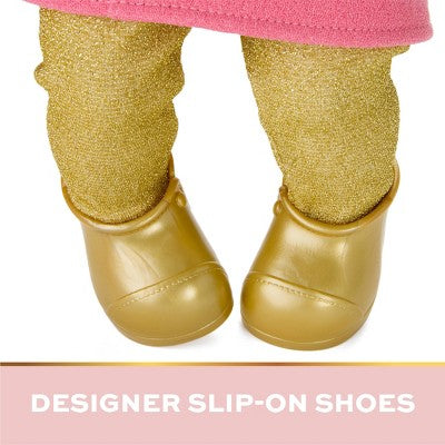 FAO Schwarz Toy Doll Fashion Coat and Pant: Baby Doll Clothing Set for 14-Inch Dolls, Polyester, 3-Piece Outfit