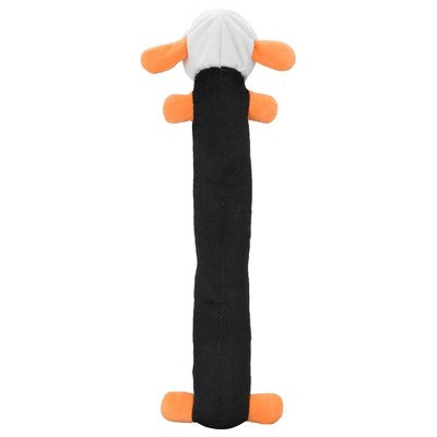 Multipet Loofa Velboa Skeleton Dog Interactive Plush Toy - Orange