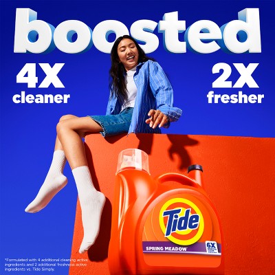 Tide Spring Meadow HE Deep Cleaning Concentrated Liquid Laundry Detergent 100 Loads - 125oz