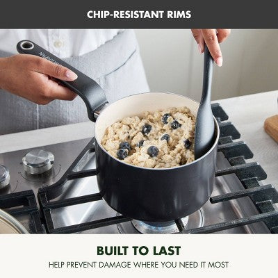 GreenPan Rio Advanced 10pc Ceramic Nonstick Cookware Set Black