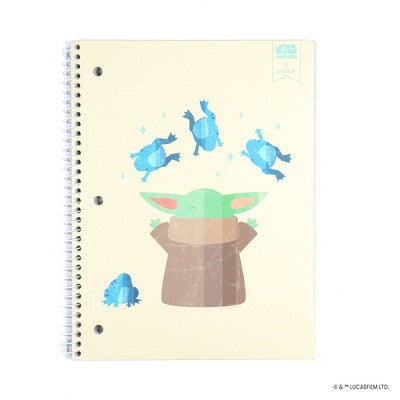 Yoobi 1 Subject Notebooks 8"x10.5" College Ruled with Pen Grogu Frog Force