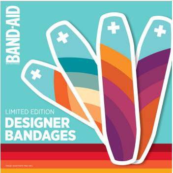 Band-Aid Adhesive Bandages - Designer Art - Assorted Sizes - 20ct